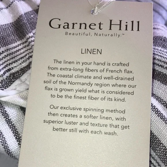 Garnet Hill Black and White Slacks - Picture 2 of 6